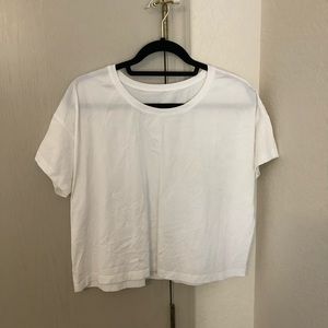 Lululemon white crop T
